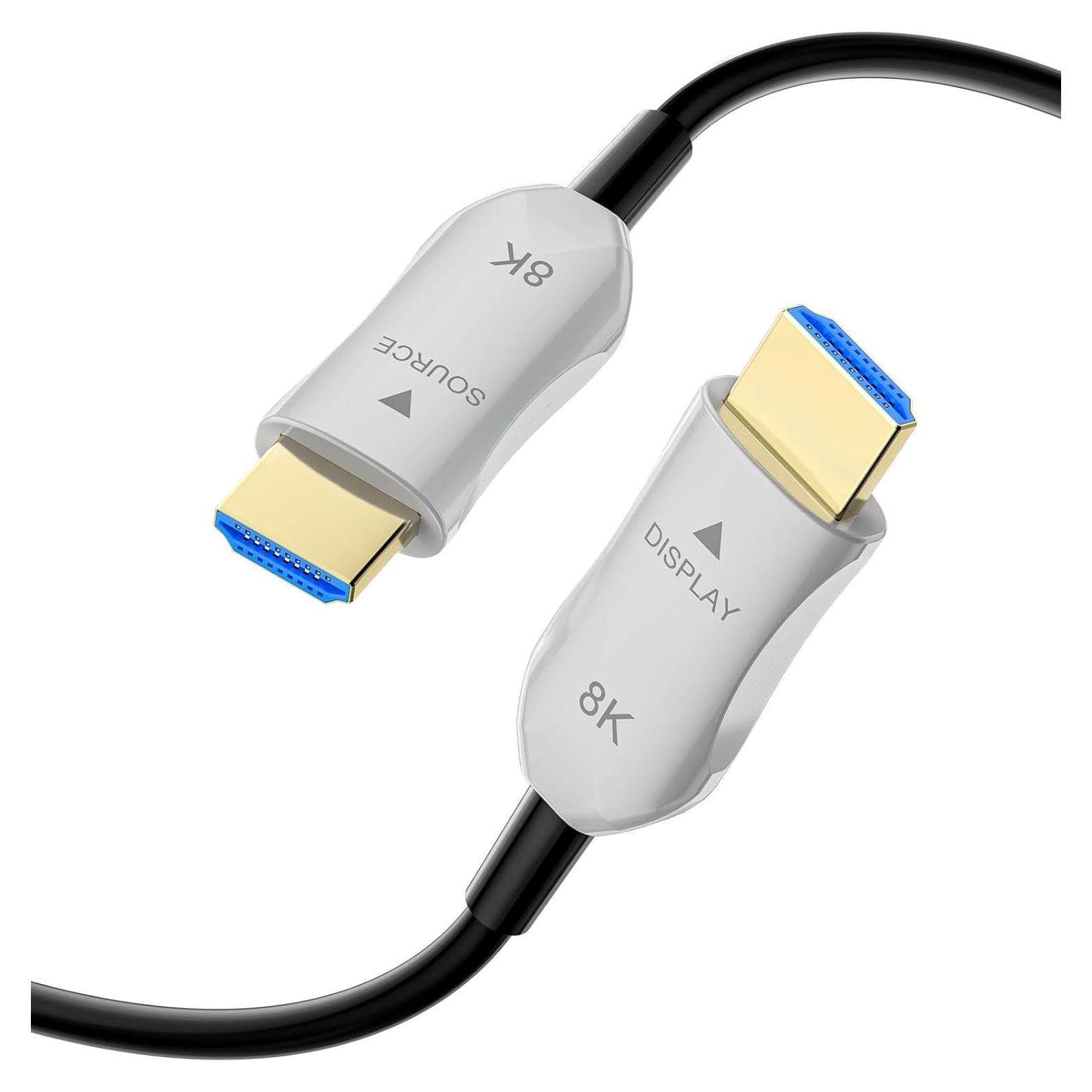 Cable HDMI 2.1 de Fibra Óptica 8K 1m AST - 48Gbps, HDR