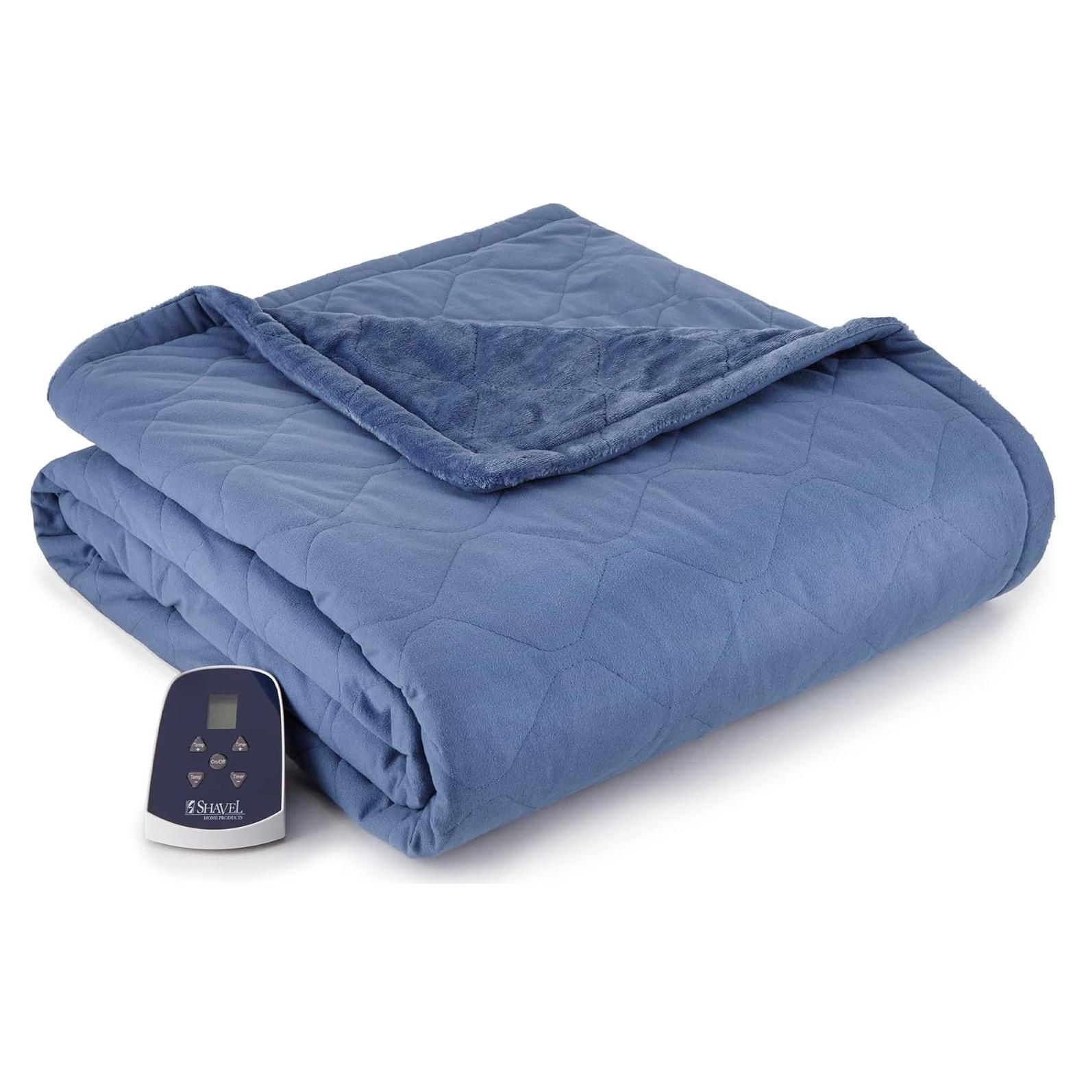 Manta Térmica Eléctrica Shavel 216x168 cm Azul Cadete