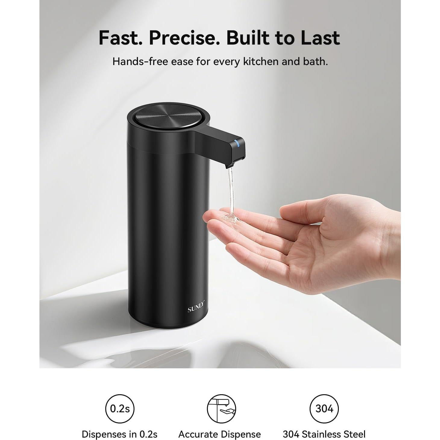 Dispensador Automático de Jabón SUNLY Sin Contacto 270ml