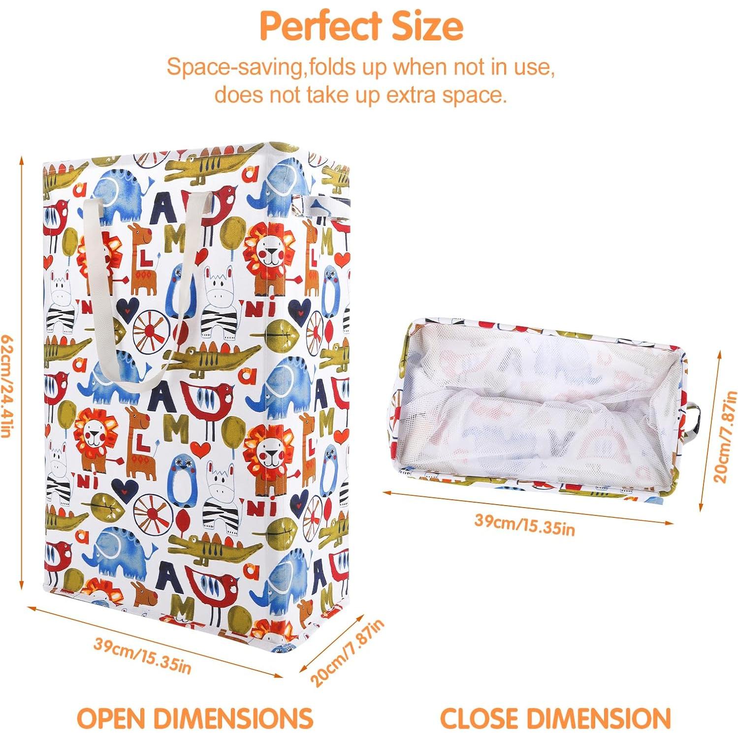 Cesta de Ropa Sucia Plegable Odonata 48L Rectangular Animal