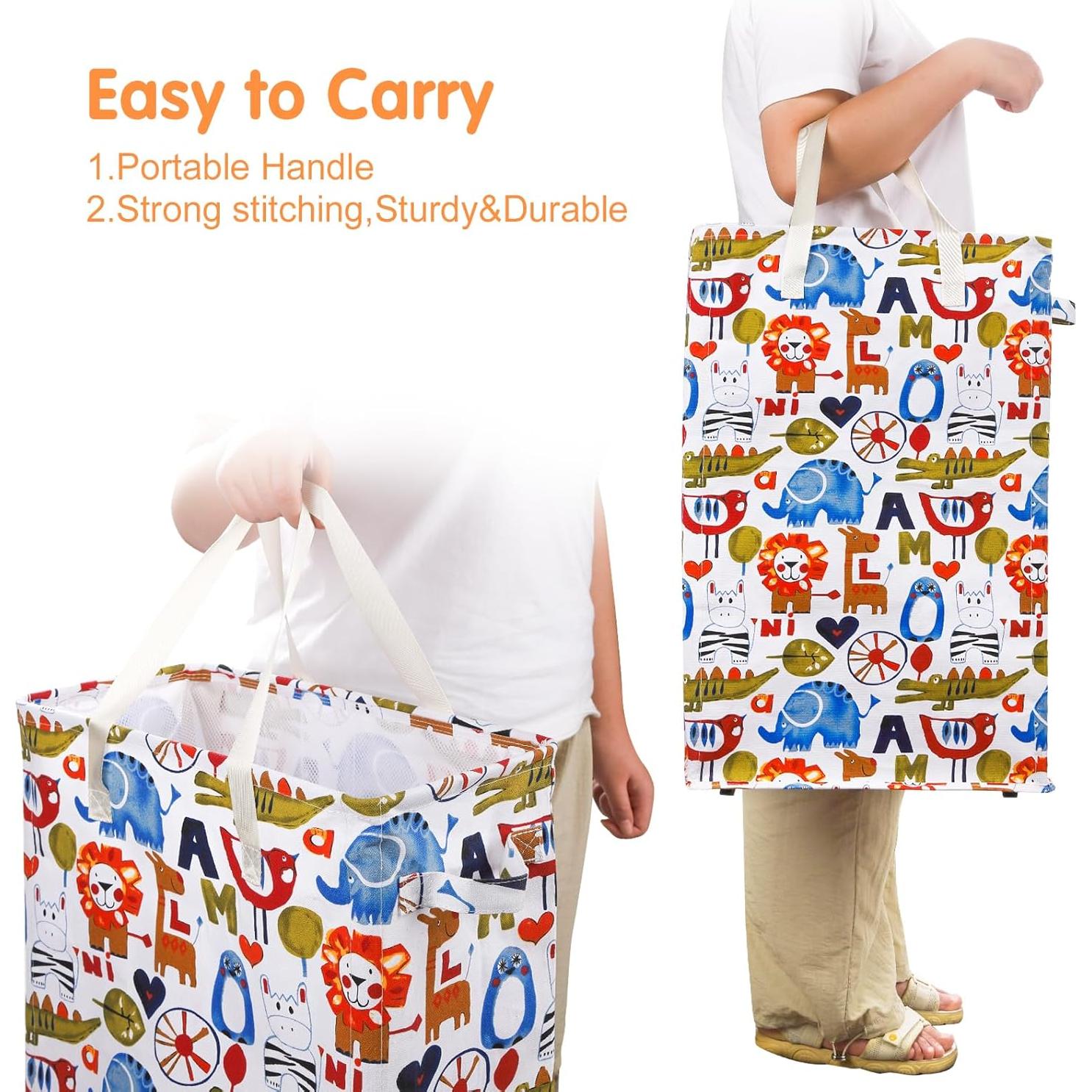 Cesta de Ropa Sucia Plegable Odonata 48L Rectangular Animal