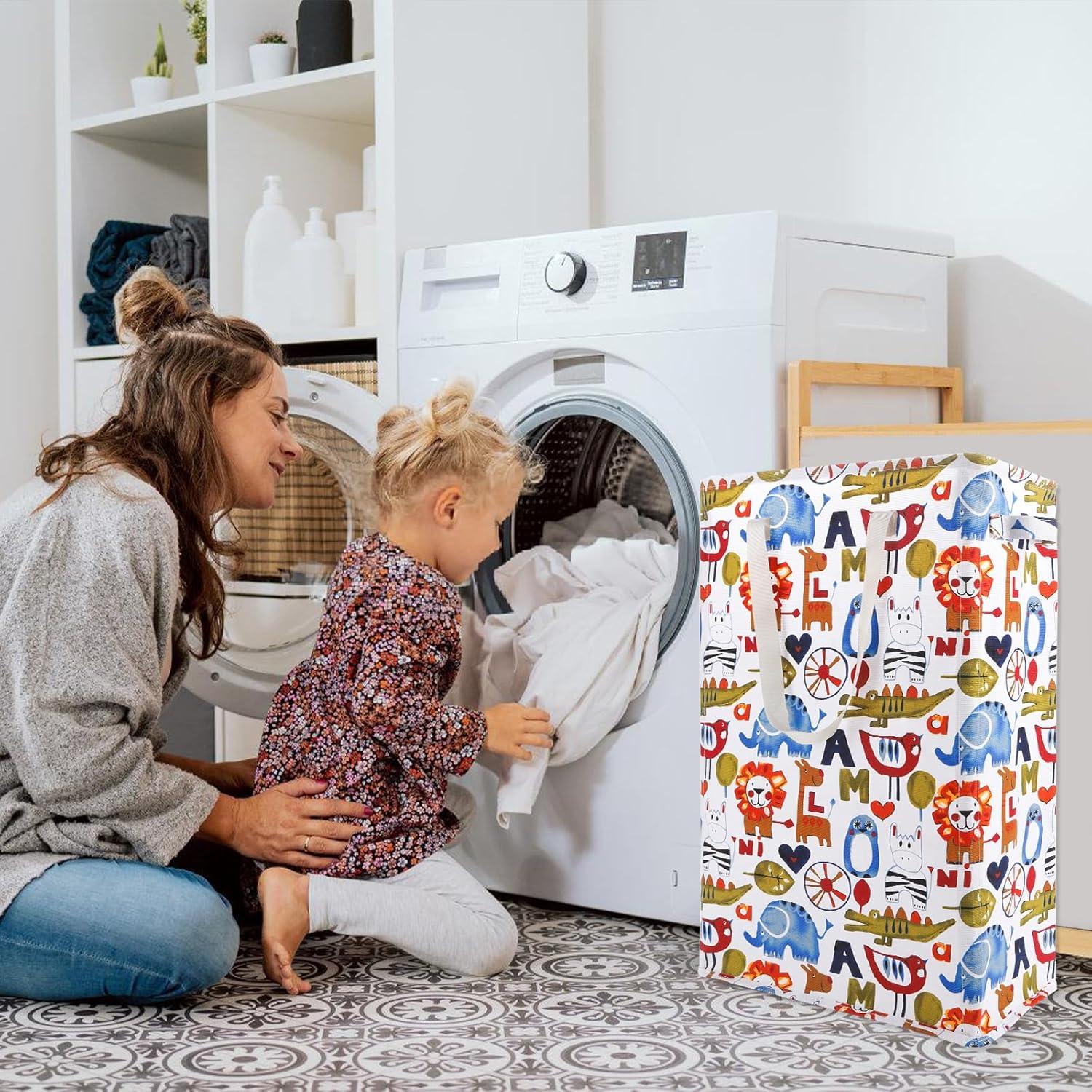 Cesta de Ropa Sucia Plegable Odonata 48L Rectangular Animal