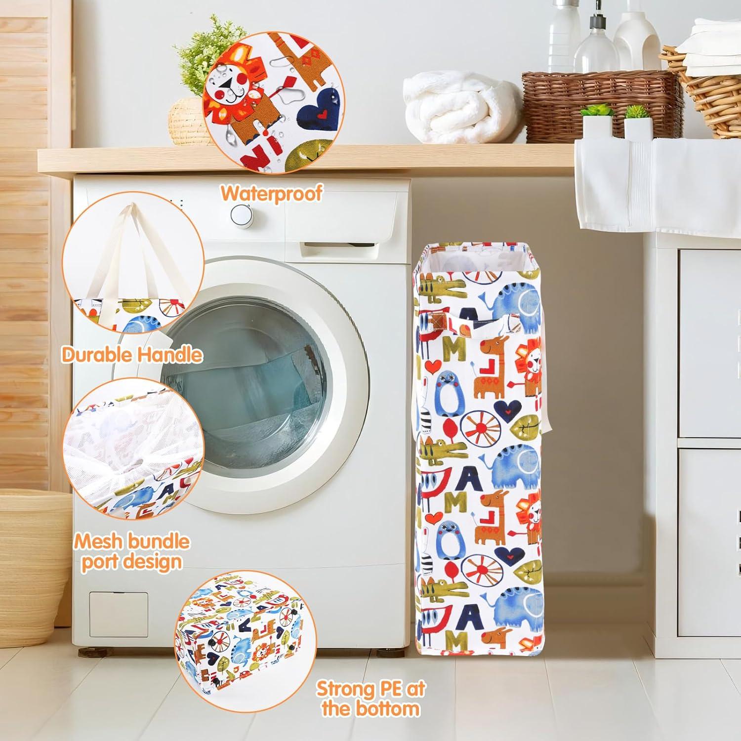 Cesta de Ropa Sucia Plegable Odonata 48L Rectangular Animal