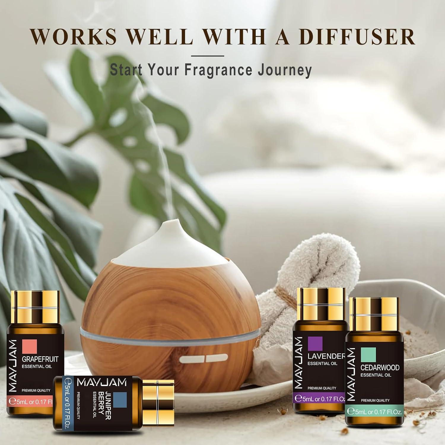 Set de 20 Aceites Esenciales Puros MAYJAM 5ML para Difusor