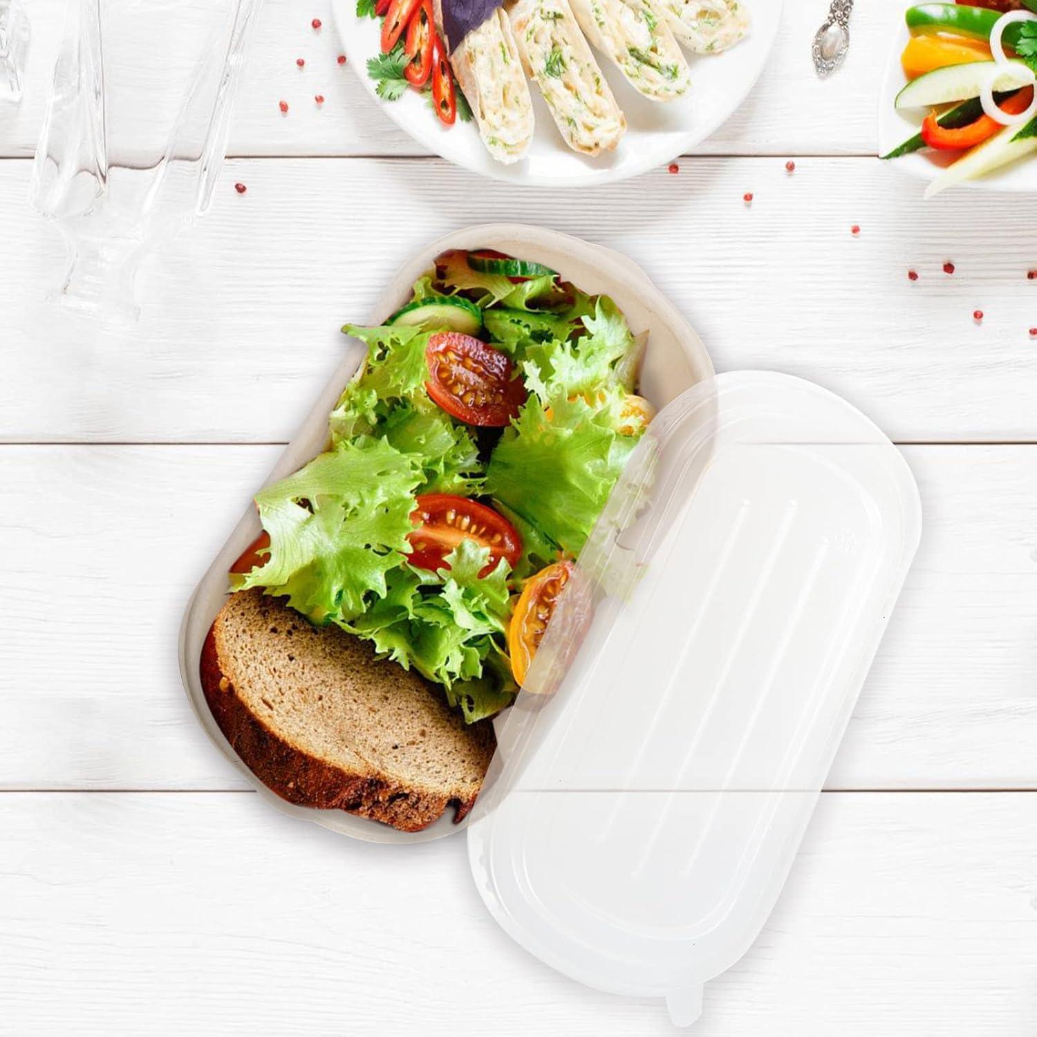 Contenedores de Comida Yesland 50 Paquete 1000 ml Rectangulares