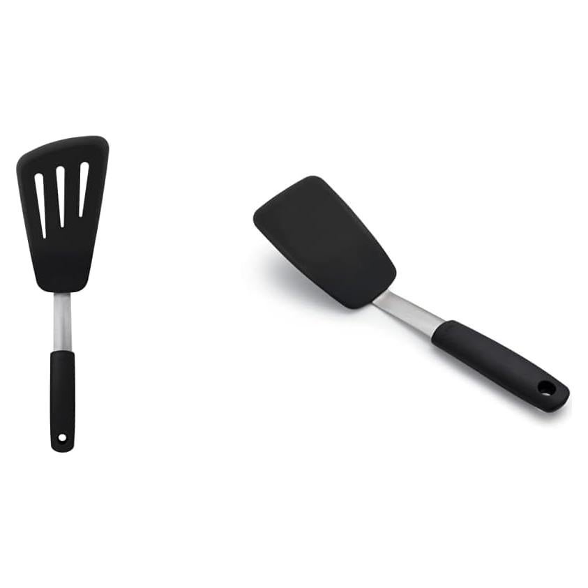 Espátula Flexible OXO Good Grips Negra - Pequeña y para Tortilla