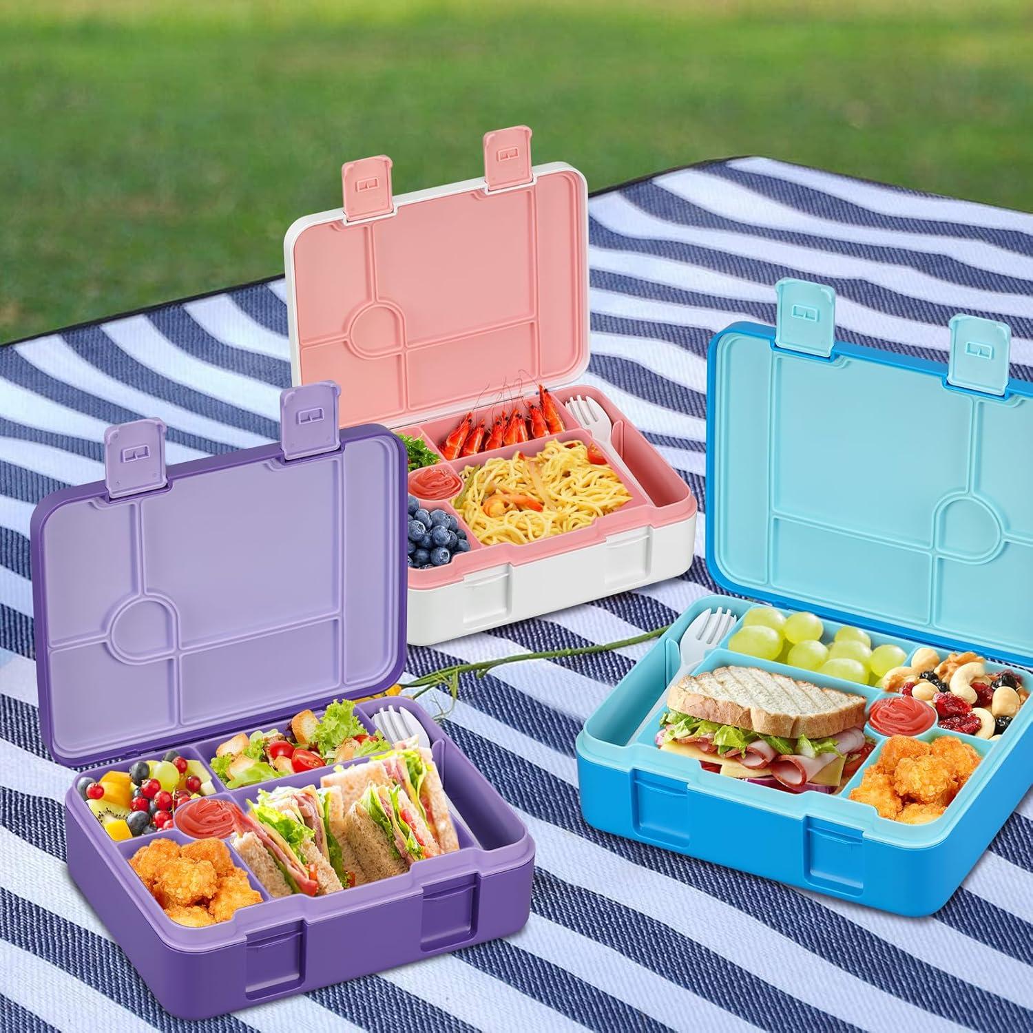 Caja de Almuerzo JOOPETALK Azul 5 Compartimentos Reutilizable