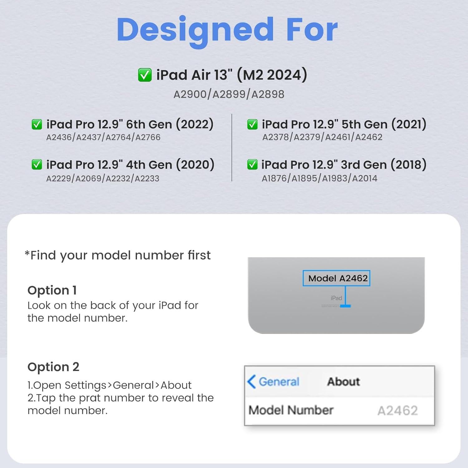 Funda de Teclado para iPad Pro 12.9" BLUTLOTUS con Soporte