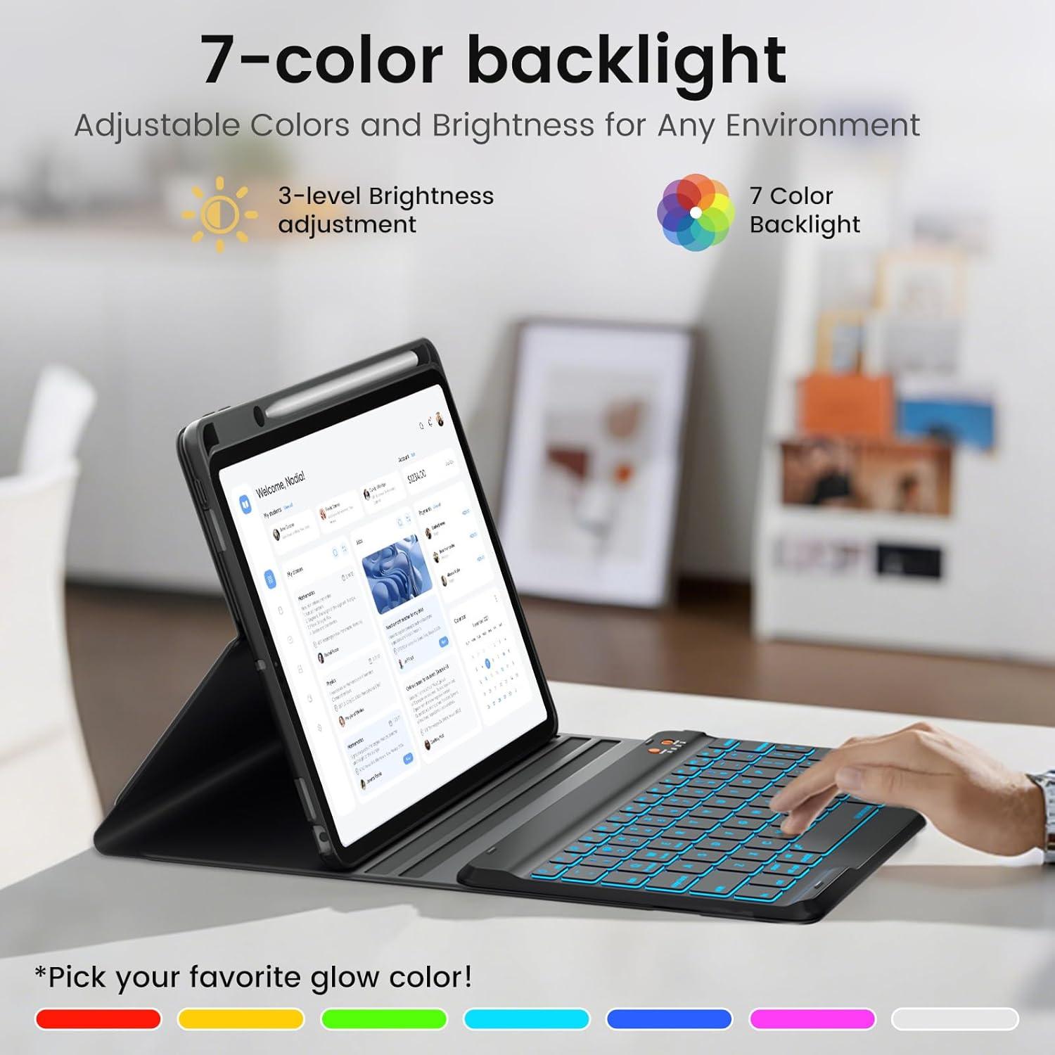 Funda de Teclado para iPad Pro 12.9" BLUTLOTUS con Soporte