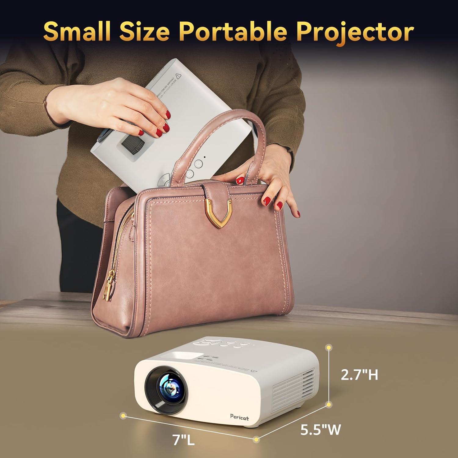 Proyector 4K Pericat WiFi Bluetooth Portátil 1080P 150ANSI