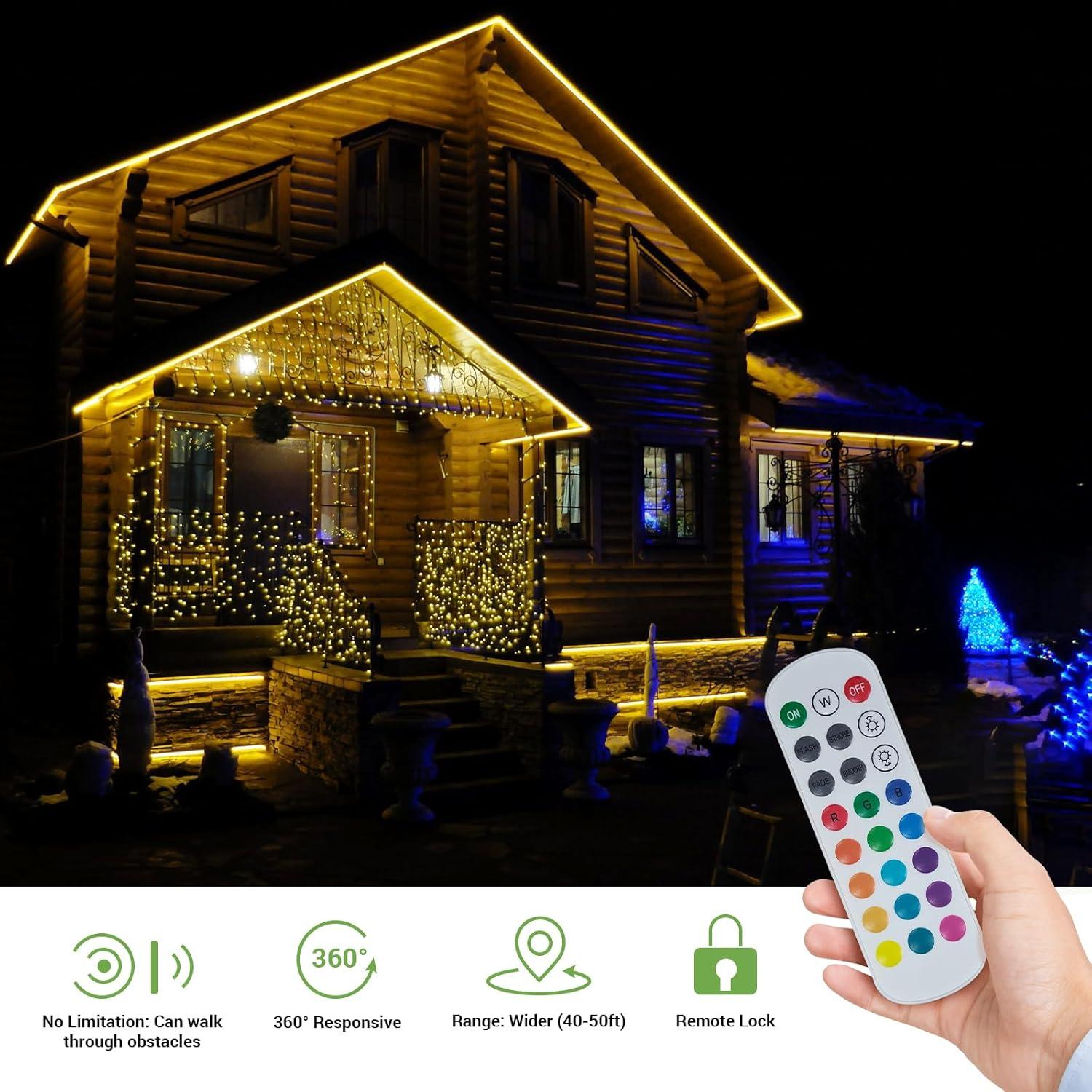 Luz de Cuerda LED Novostella 15m RGB Control Remoto IP65