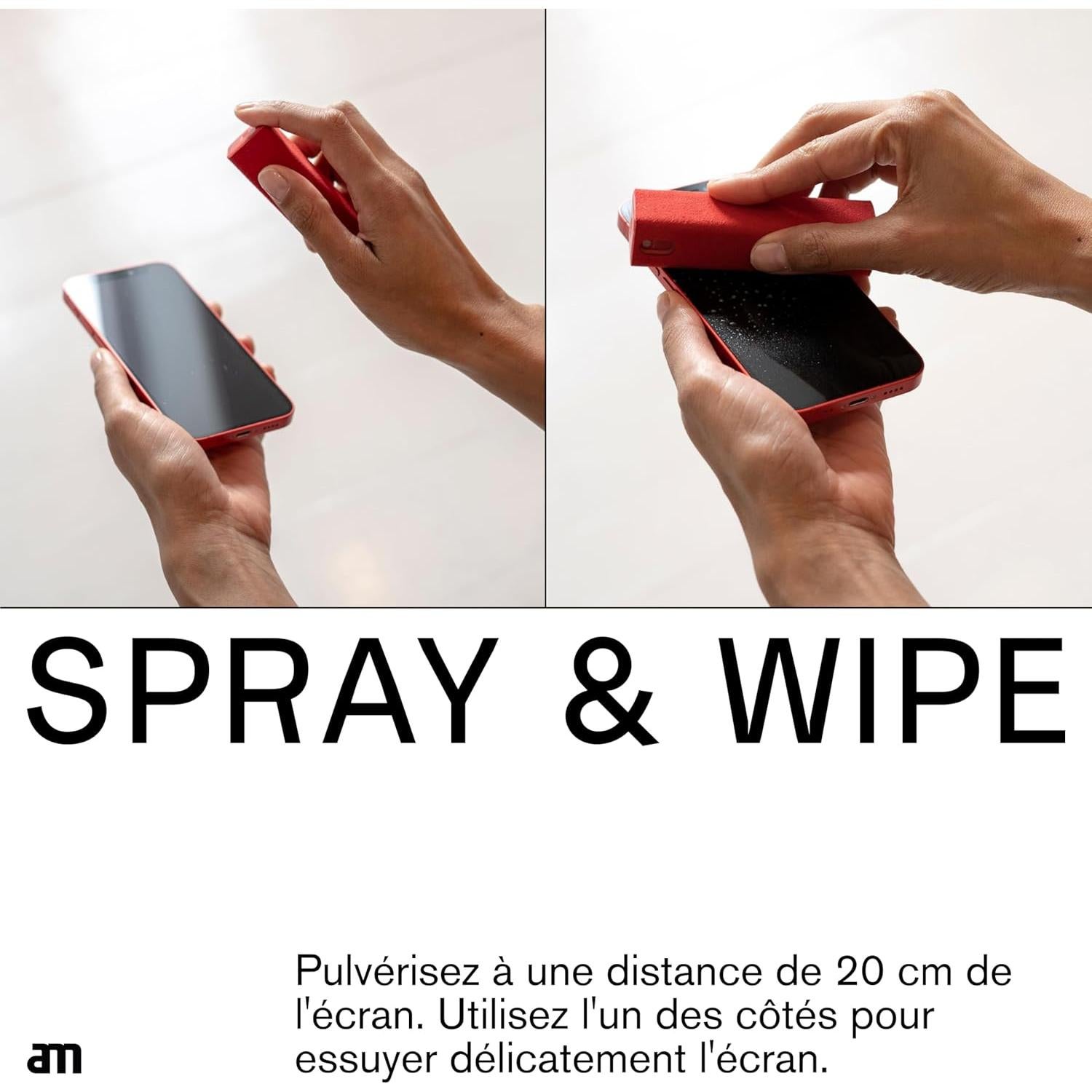 Limpiador de Pantallas AM 7 oz Recargable Sin Alcohol Ecológico