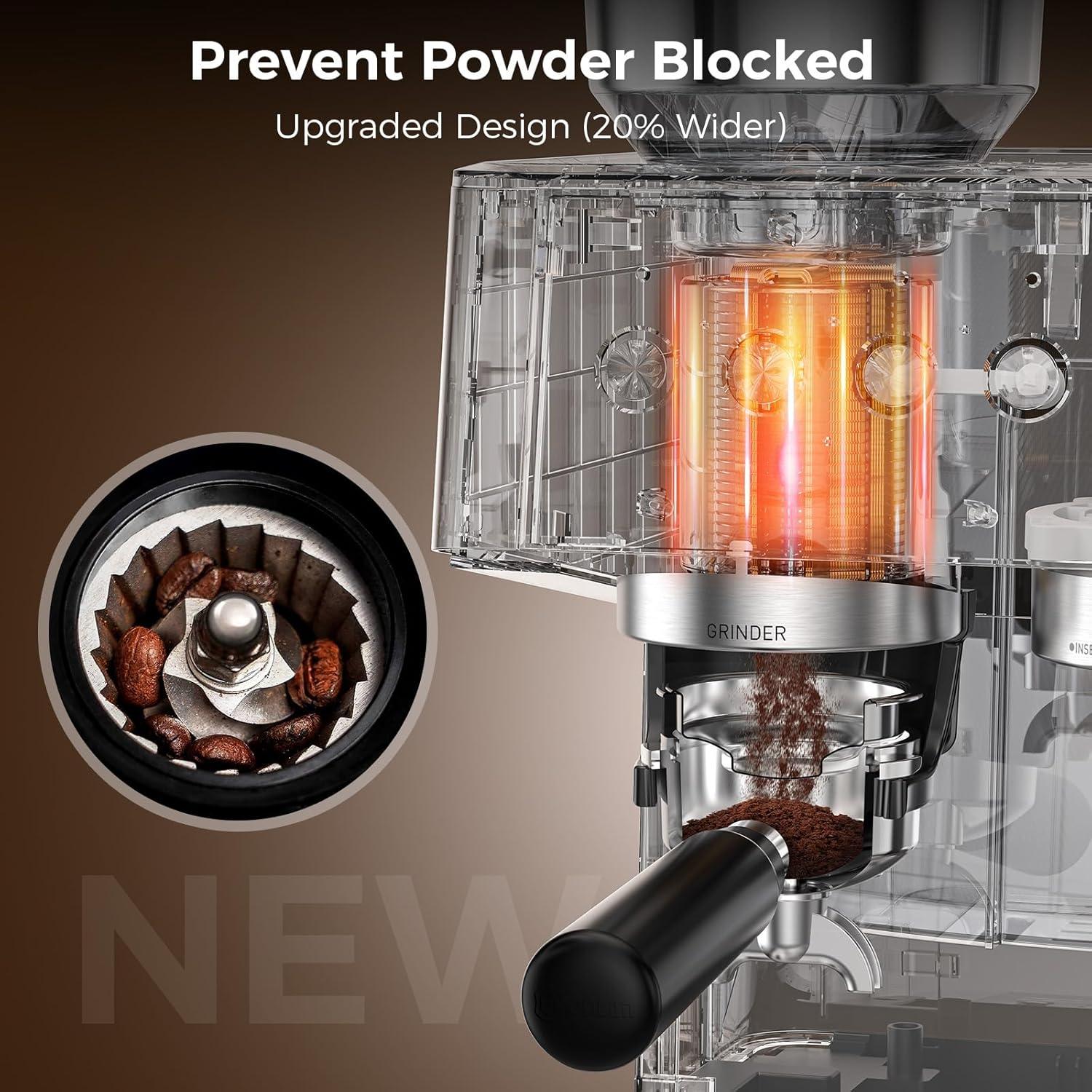 Máquina de Espresso COWSAR 20 Bar con Molinillo y Vapor