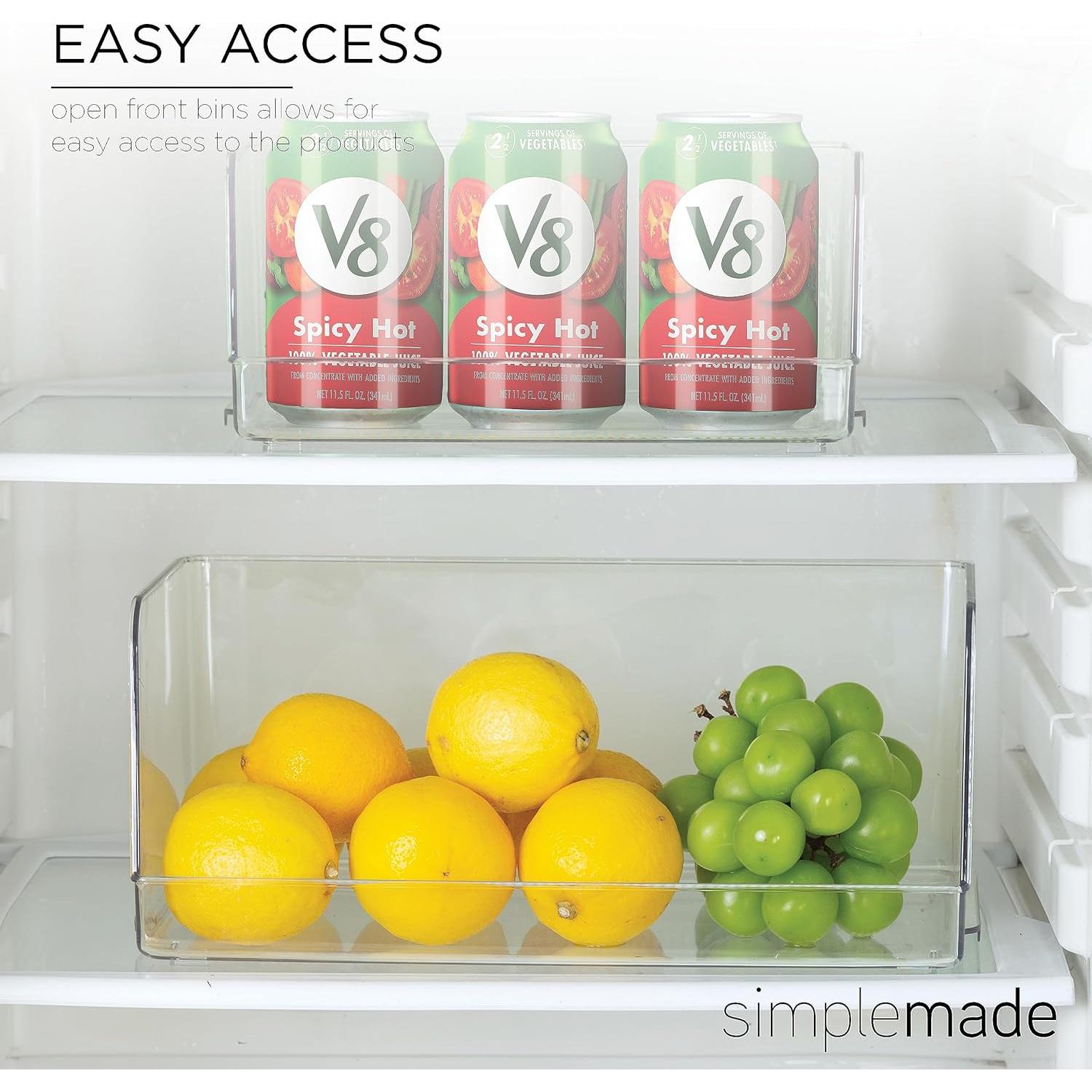 Bins Organizadores Transparentes SIMPLEMADE - Paquete de 3