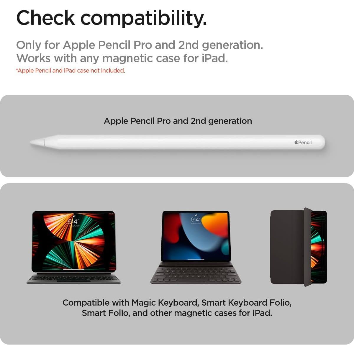 Soporte Spigen para Apple Pencil 2ª Gen, Negro