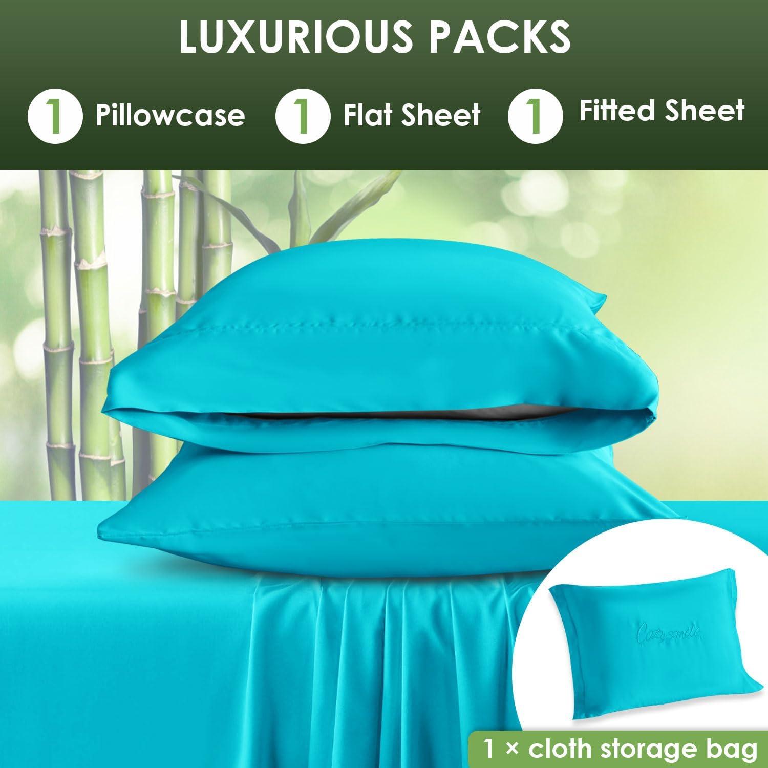 Juego de Sábanas Refrigerantes 100% Viscosa Bambú CozySmile California King