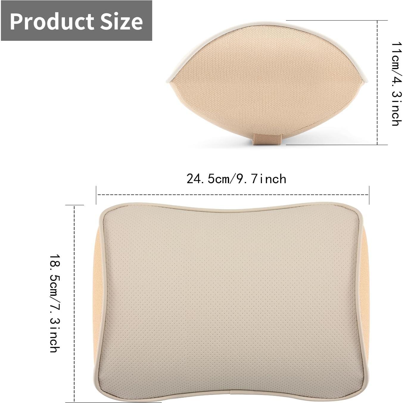 Almohada de Cuello Ergonomica NETSEY Beige Espuma Viscoelástica