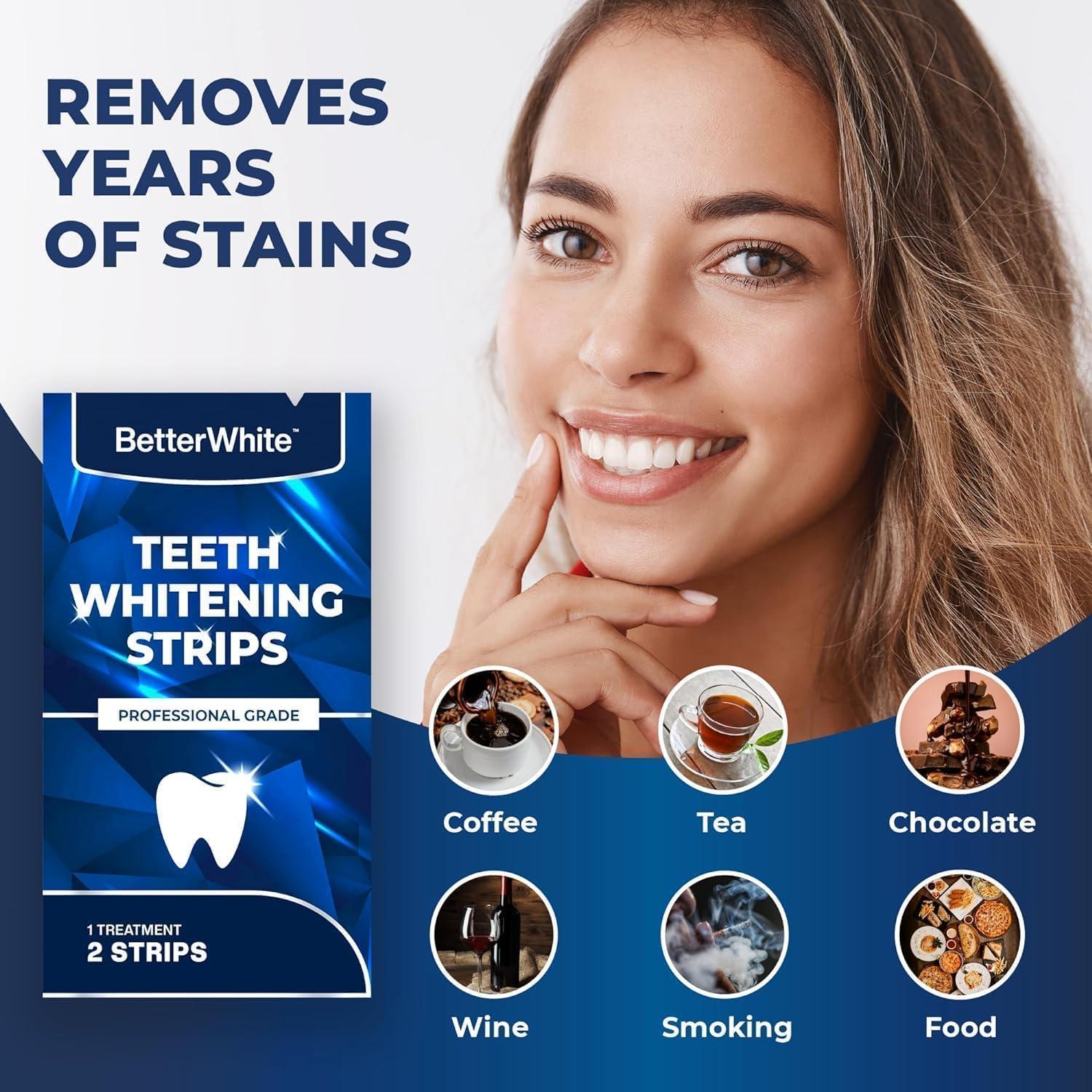 Tiras de Blanqueamiento Dental BetterWhite - 14 Tiras Naturales