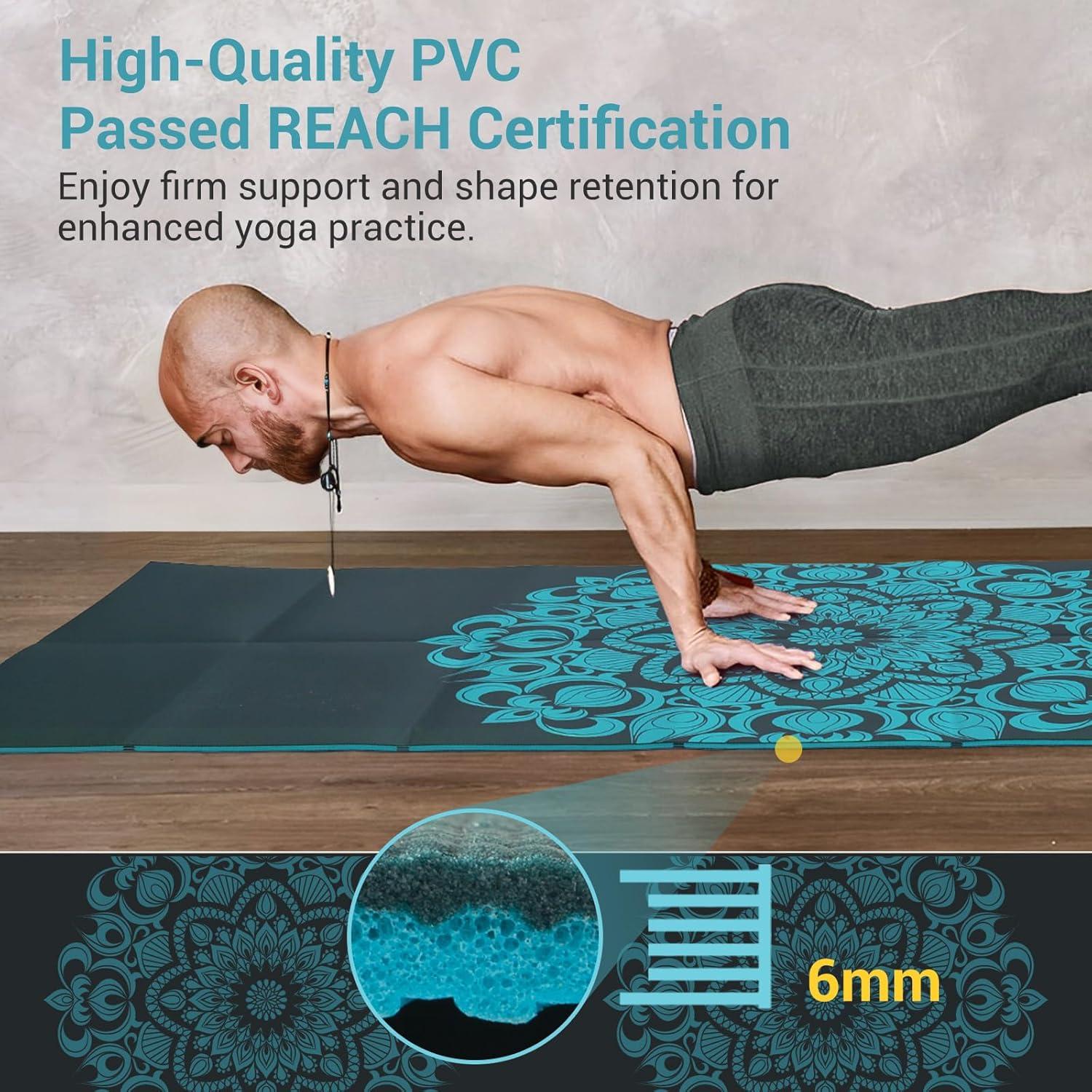 Esteras de Yoga Plegables Avoalre 183x81cm Ecológicas Antideslizantes