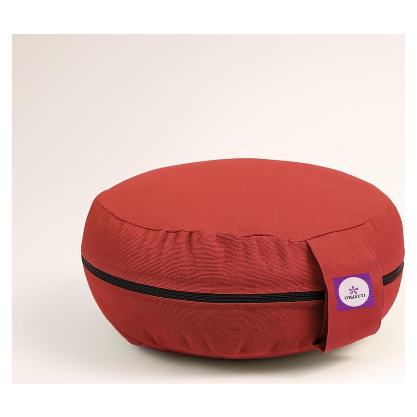 Cojín de Meditación Yogikuti Redondo 100% Algodón Marrón