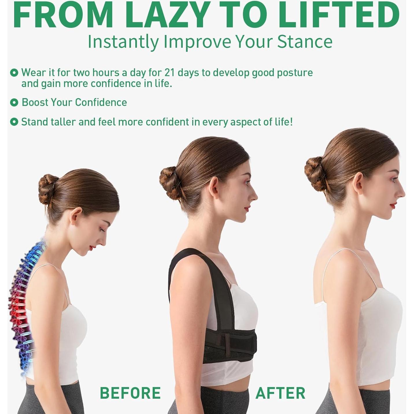 Corrector de Postura WNIEYO para Alivio de Espalda Baja - Pequeño/M