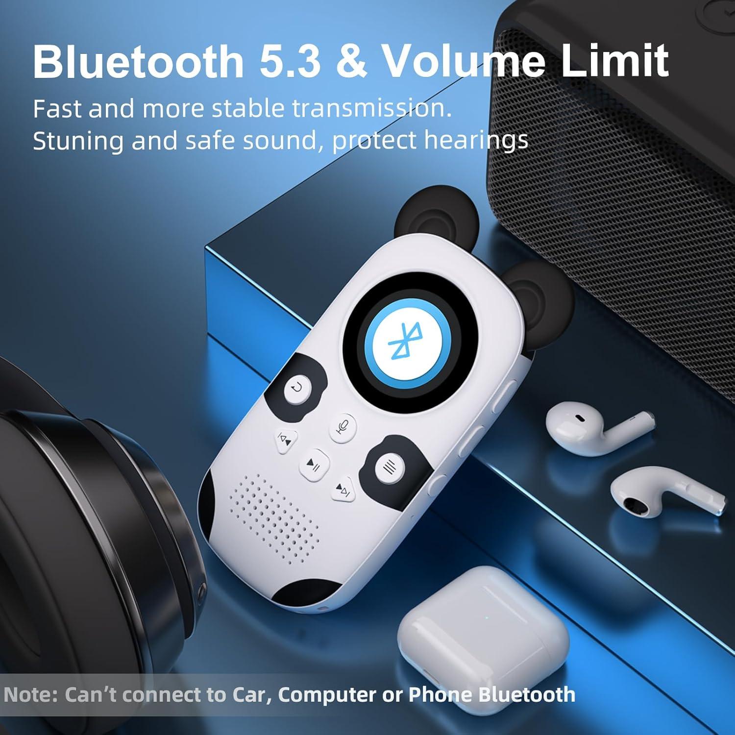Reproductor MP3 Bluetooth ODEJOI 64GB para Niños Panda