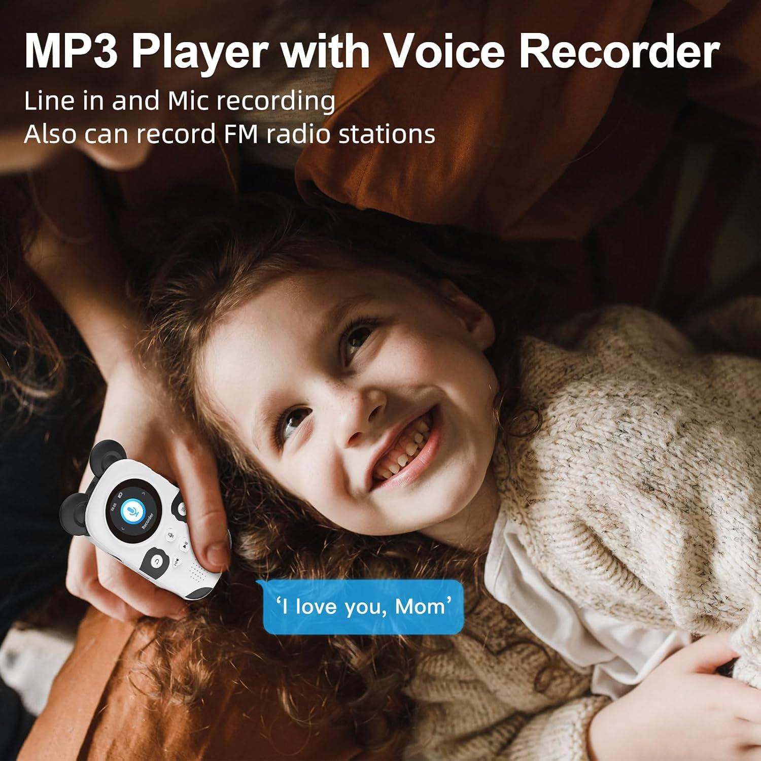 Reproductor MP3 Bluetooth ODEJOI 64GB para Niños Panda