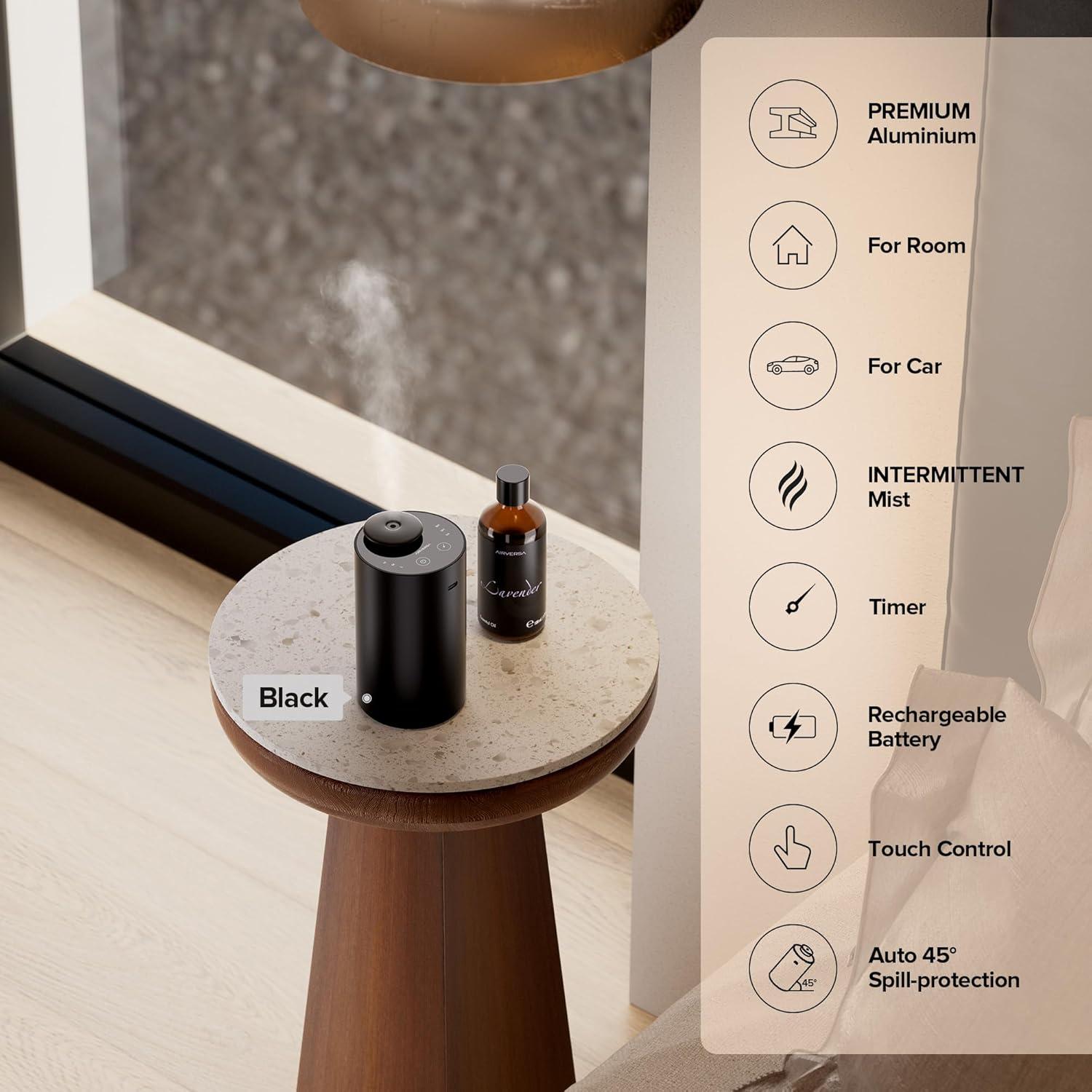 Difusor de Aceite Esencial Airversa Scenta Lux Negro 20ml