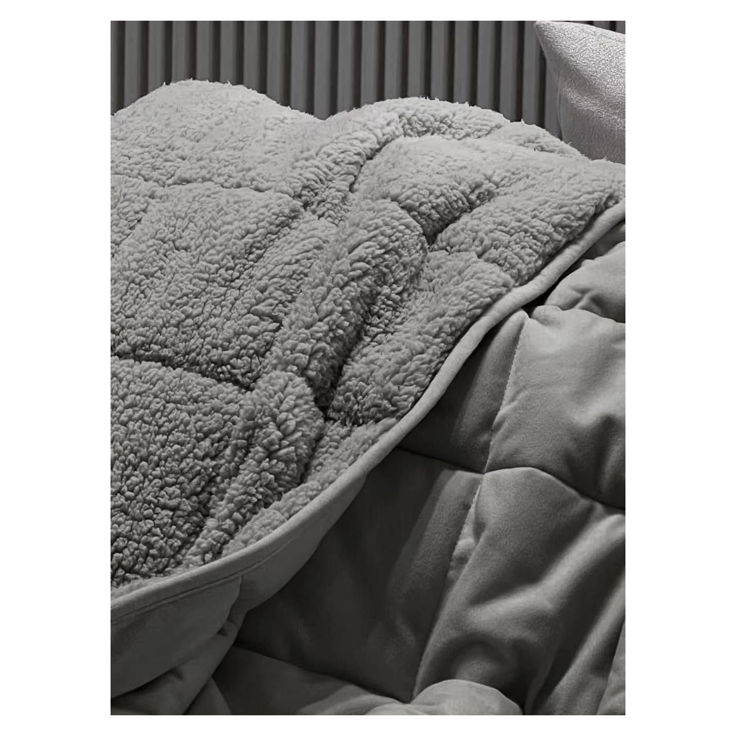 Manta con peso Motesqqzz 2.5 kg 91x122 cm Gris Terciopelo