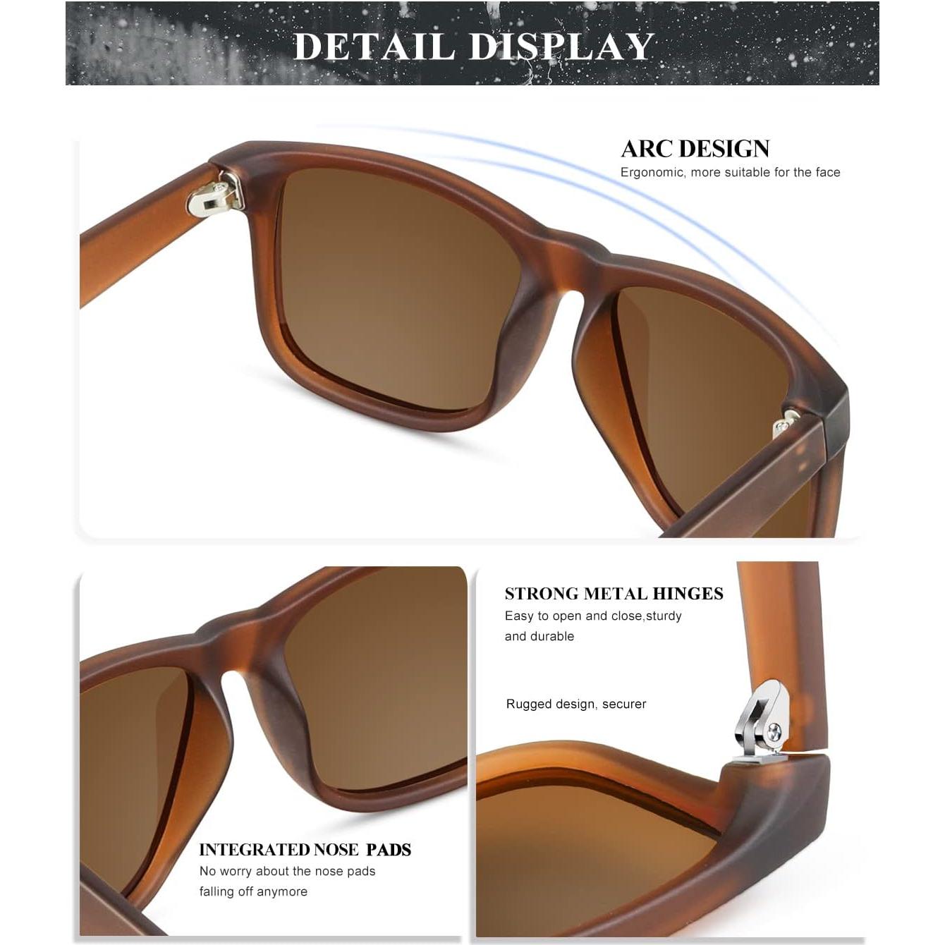 Gafas de sol KALIYADI S65-C polarizadas UV protección - 3 unidades