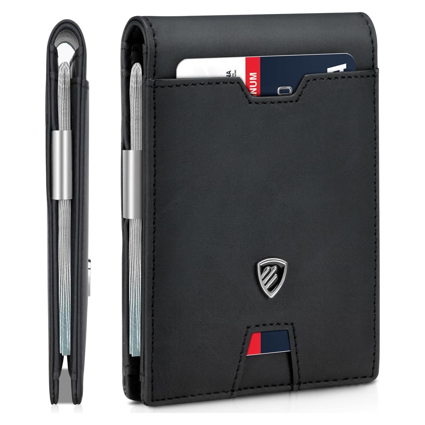 Cartera Slim RUNBOX para Hombre con Clip y Bloqueo RFID