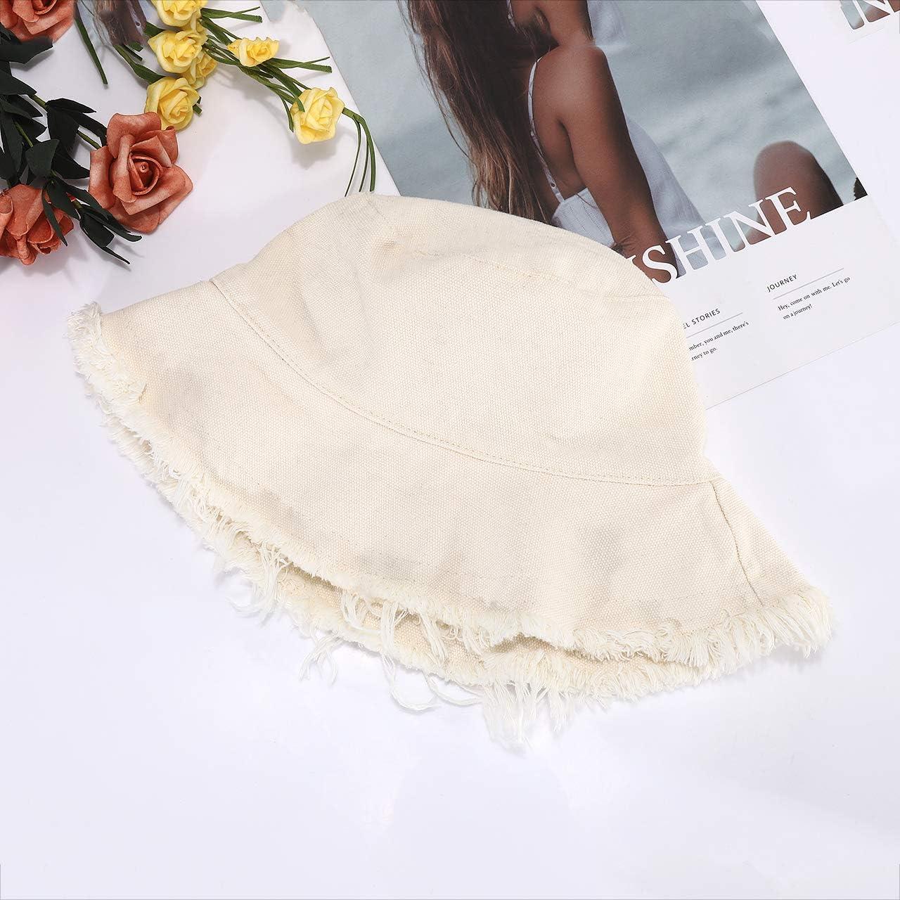 Sombrero de Sol de Algodón Beige para Mujeres - UPF 50+