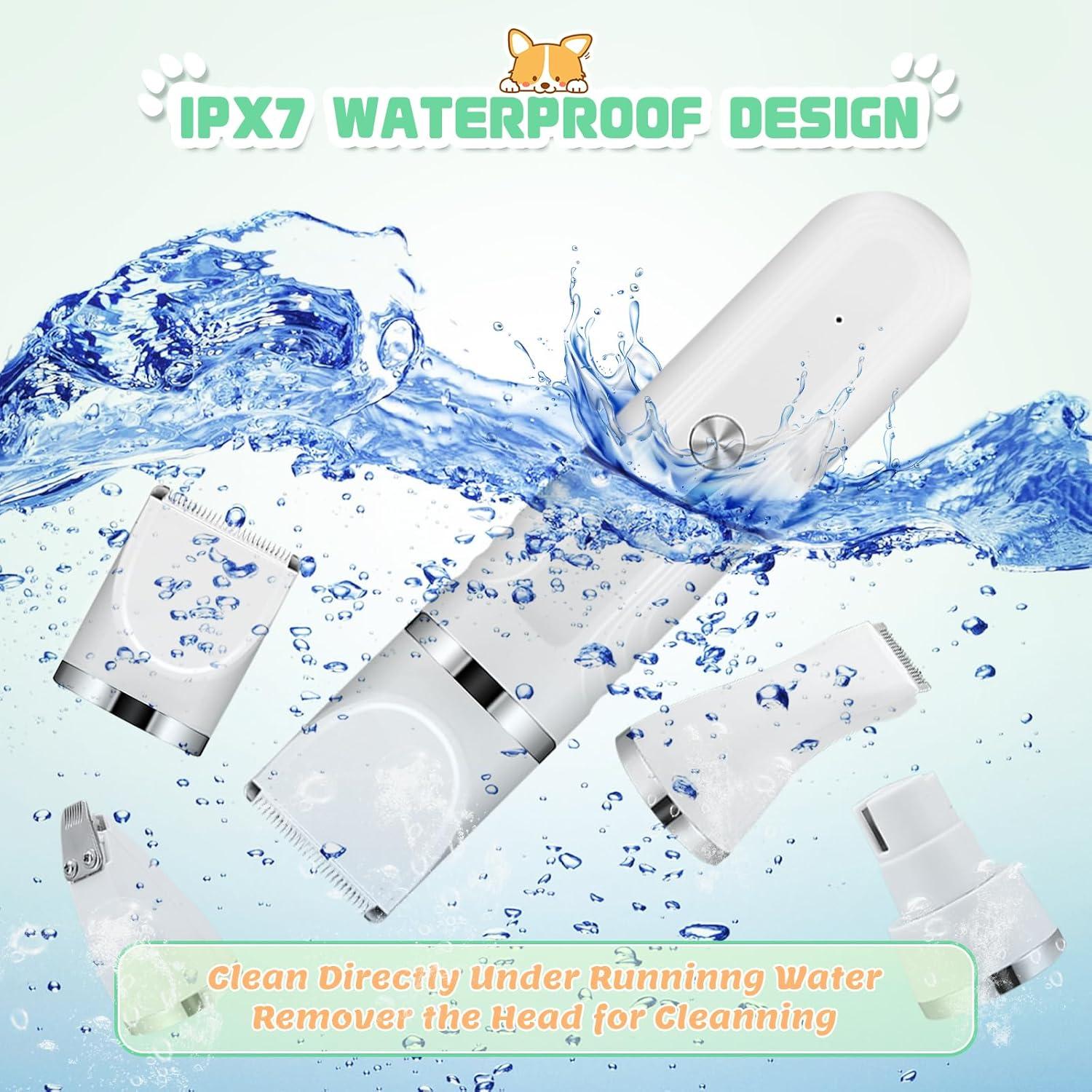 Kit de Aseo para Perros BENTFINE 4 en 1 Inalámbrico Bajo Ruido