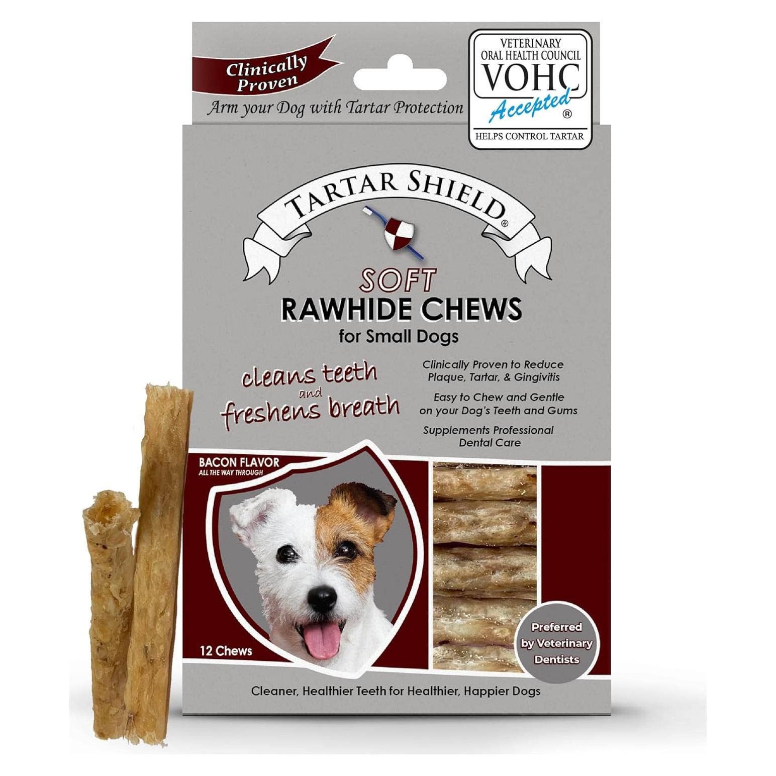 Golosinas Dentales Tartar Shield para Perros Pequeños - 12 Unidades