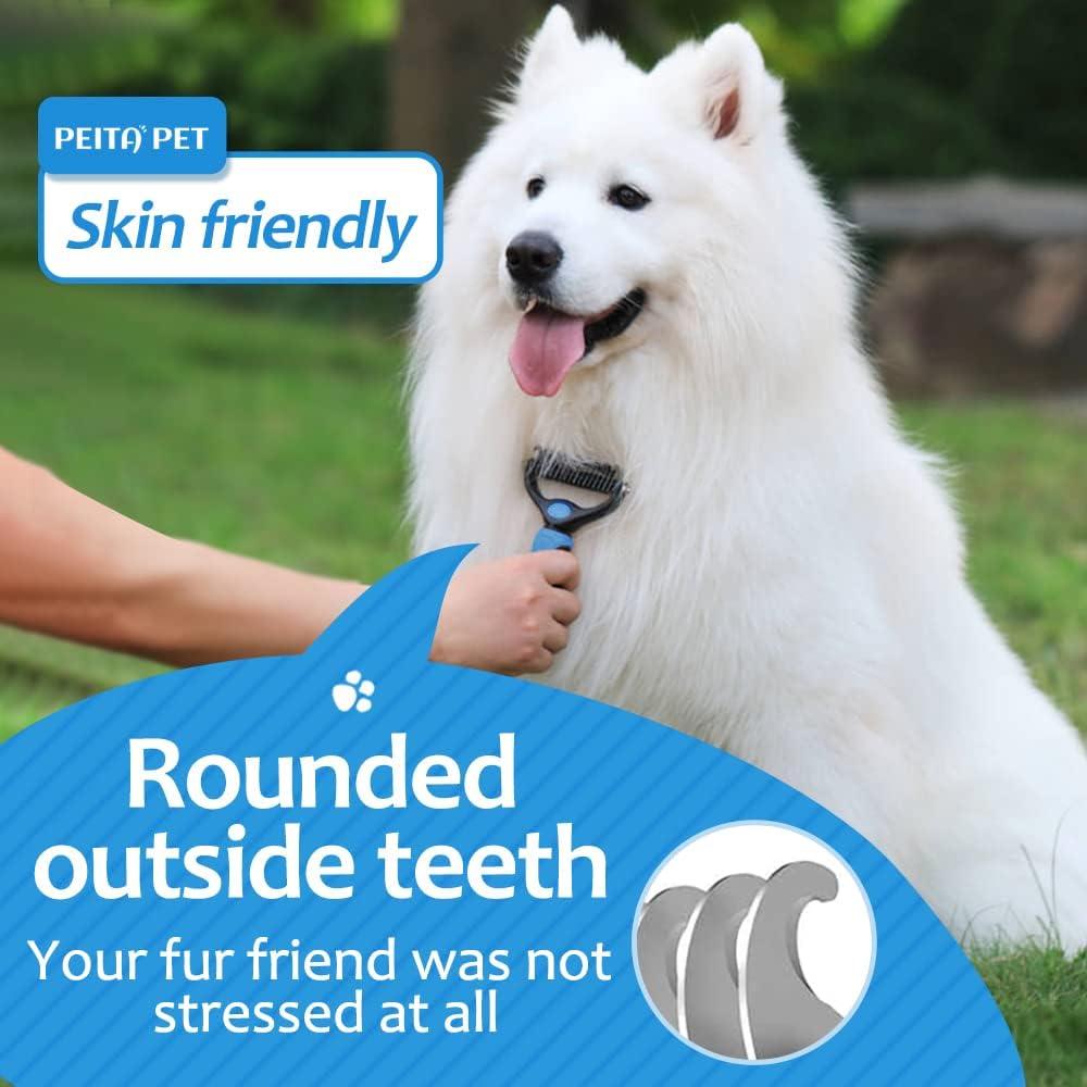 Rastrillo 2 en 1 para perros y gatos Dongguanshi - Cepillo deshedding