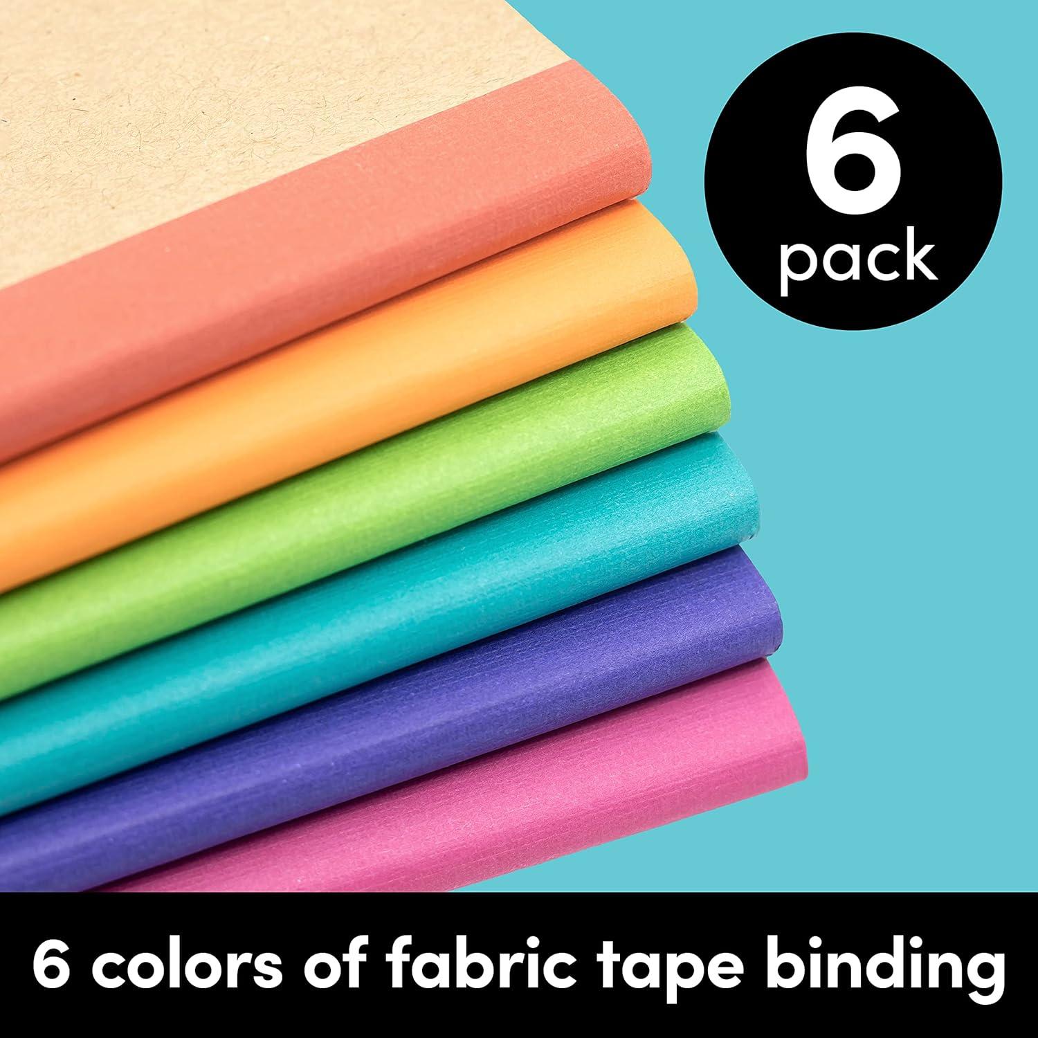 Cuadernos de Composición PAPERAGE - 6 Unidades, 120 Páginas, Kraft