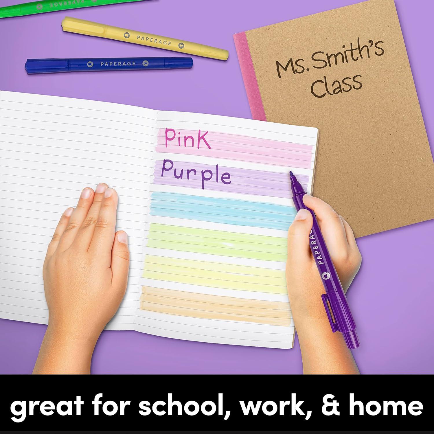 Cuadernos de Composición PAPERAGE - 6 Unidades, 120 Páginas, Kraft