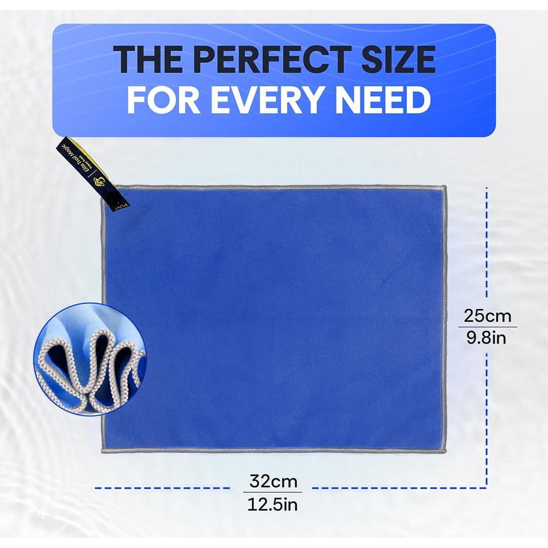 Toalla de Microfibra Elite Trail Magic BPUL Azul 32x25 cm