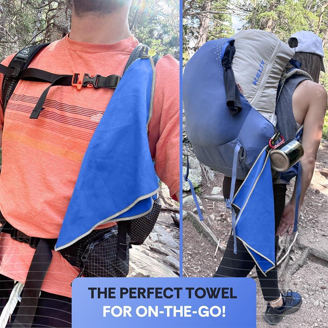 Toalla de Microfibra Elite Trail Magic BPUL Azul 32x25 cm