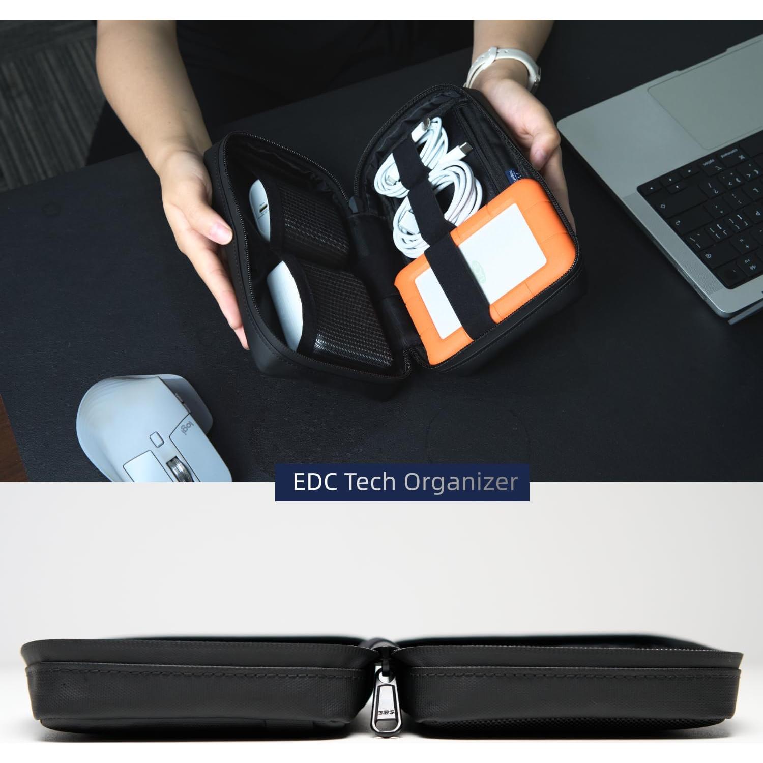 Estuche Organizador de Electrónica WIWU MBM Negro 22x14.1cm