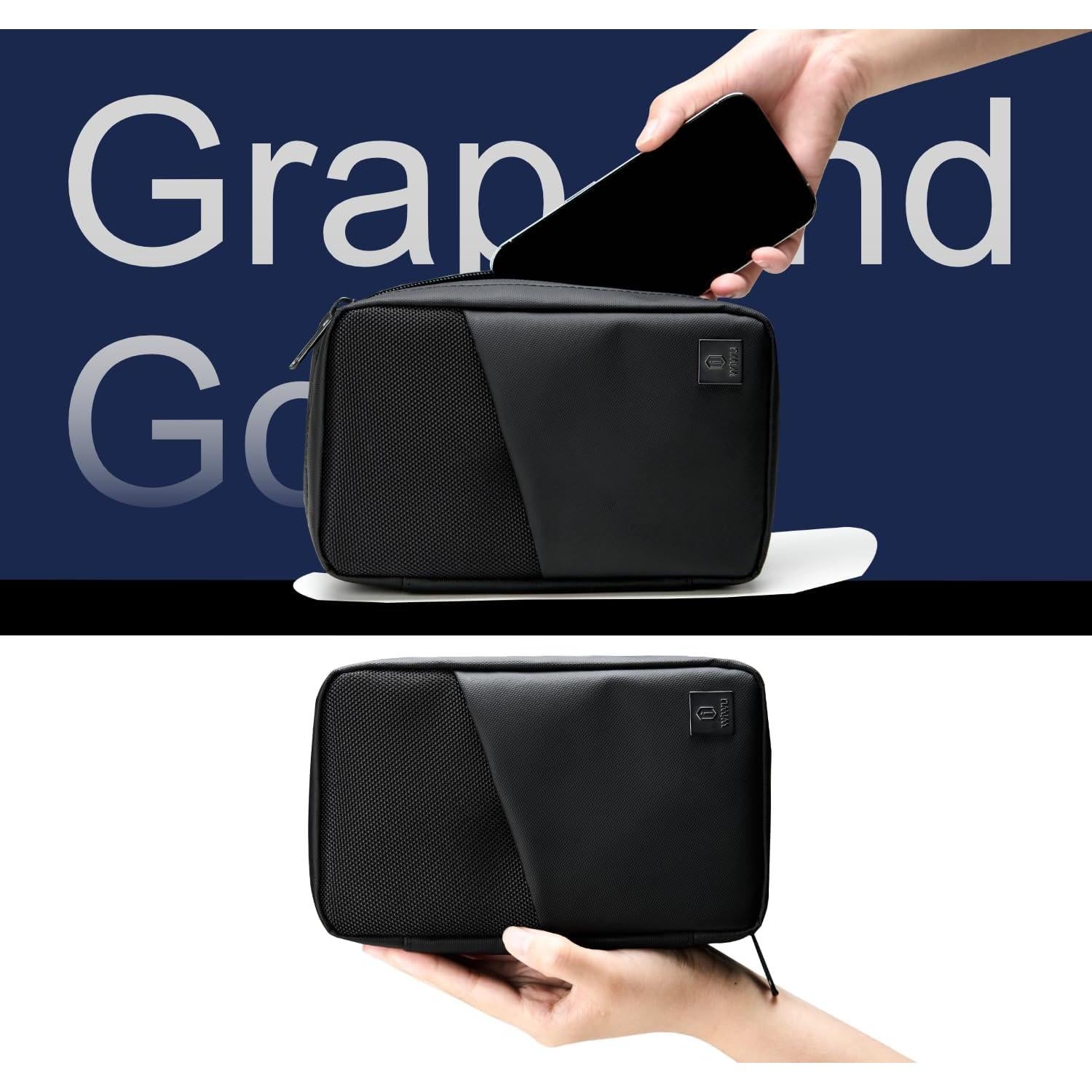 Estuche Organizador de Electrónica WIWU MBM Negro 22x14.1cm