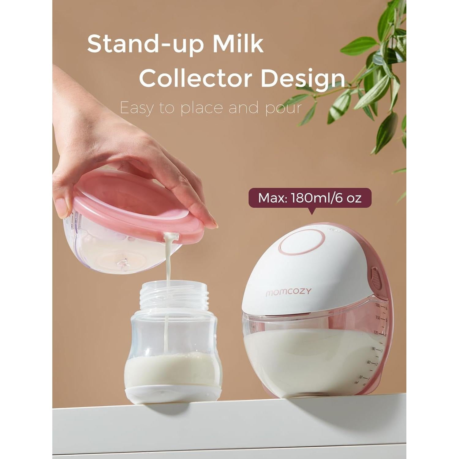 Extractor de Leche Manos Libres Momcozy M6 Rojo Acogedor 24mm