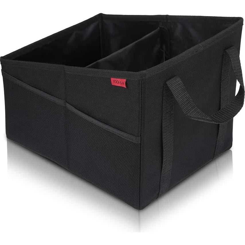 Organizador de Asiento de Coche YOOFAN Plegable con 4 Portavasos