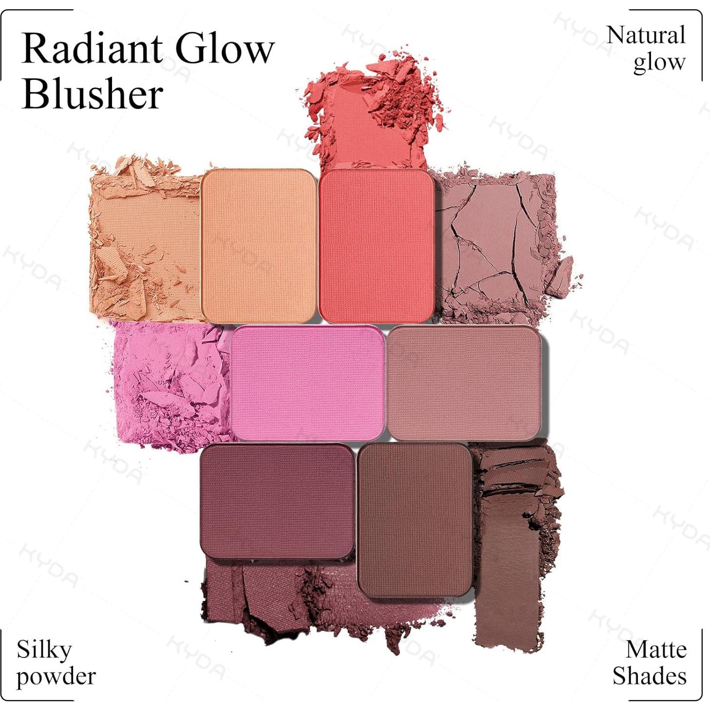 Rubor en polvo KYDA Baya 4.8g - Acabado mate y radiante