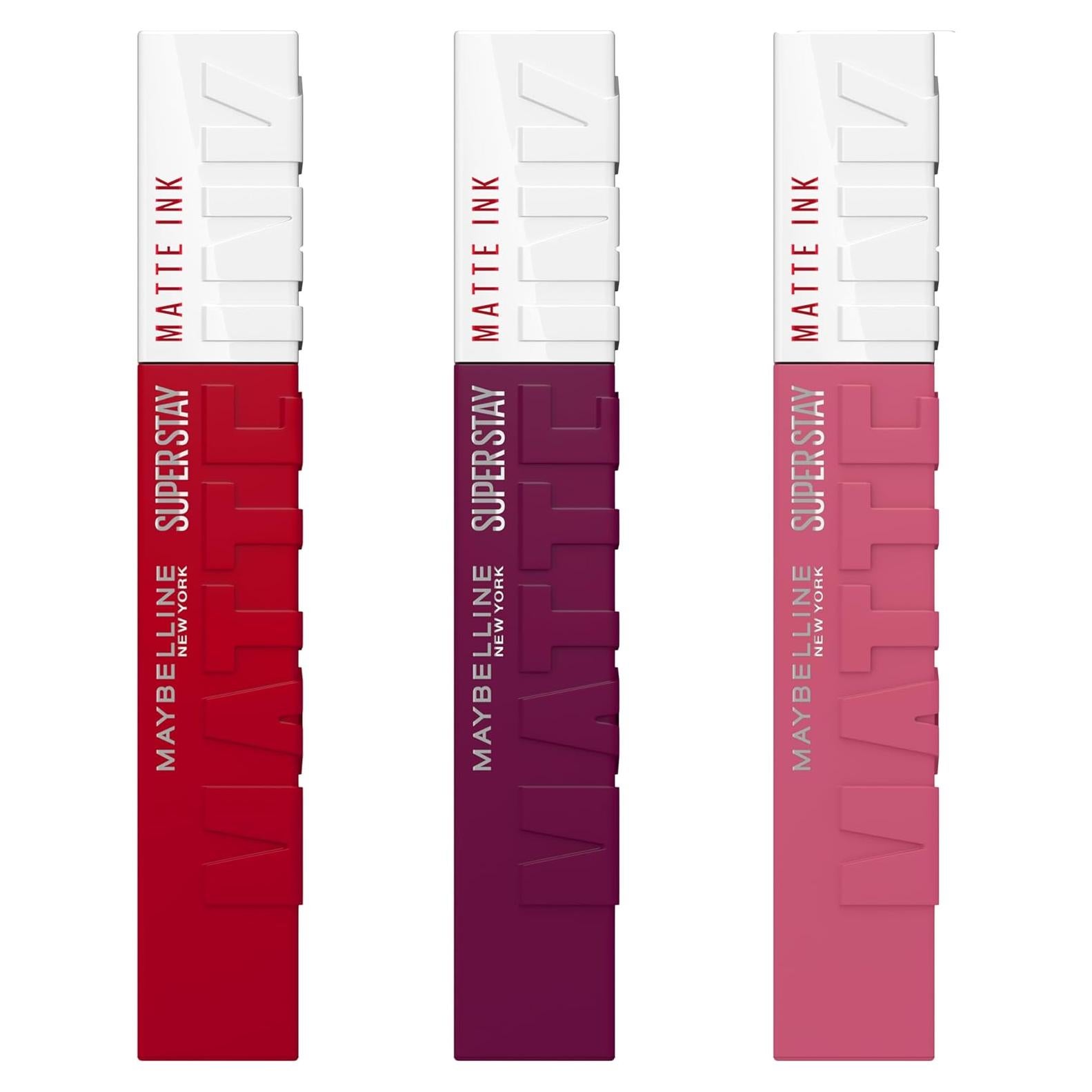 Kit de Pintalabios Mate Maybelline NY 3-Pack Larga Duración