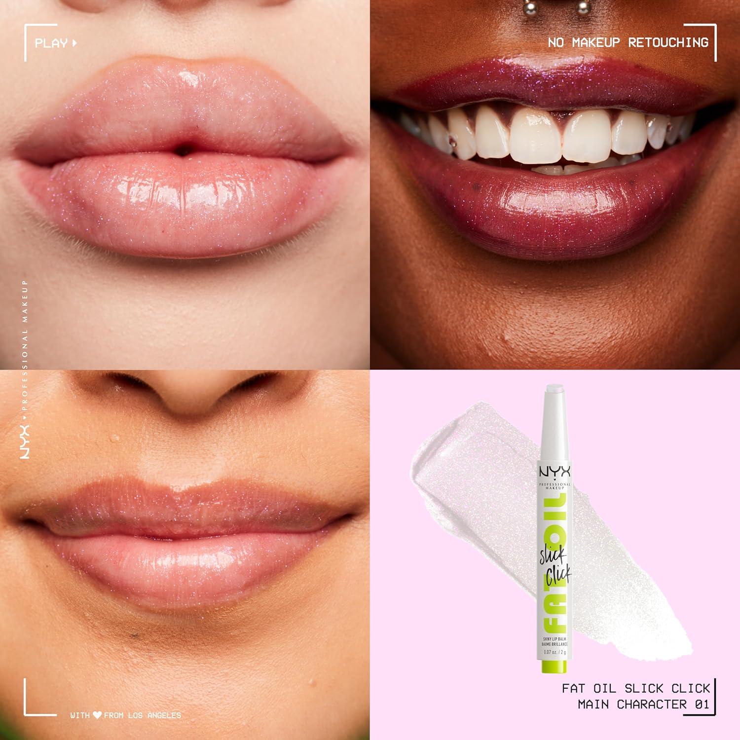 Bálsamo Labial Vegano NYX 1.98g - Aceite Grueso Brillante