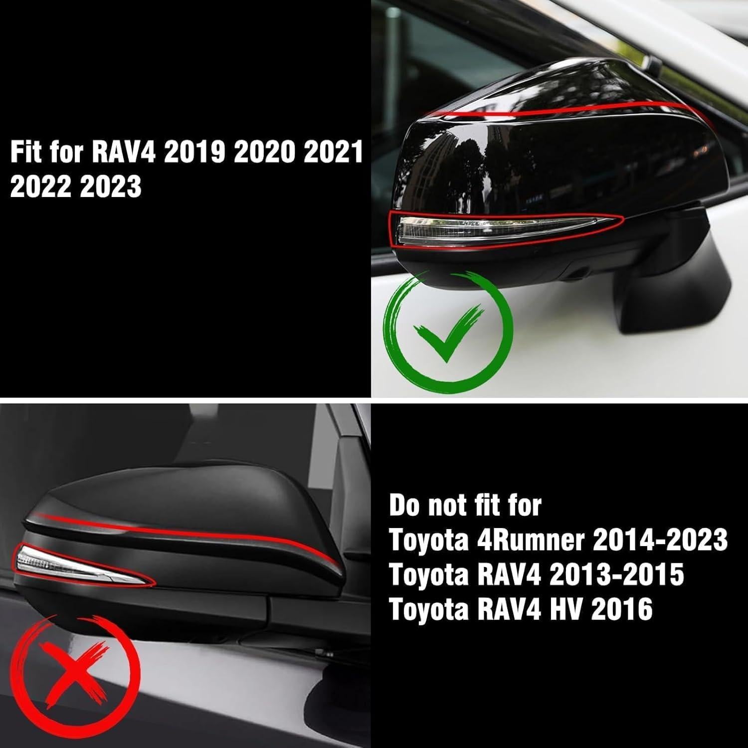 Cubierta de Espejo Lateral Moonlinks para Toyota RAV4 2019-2024