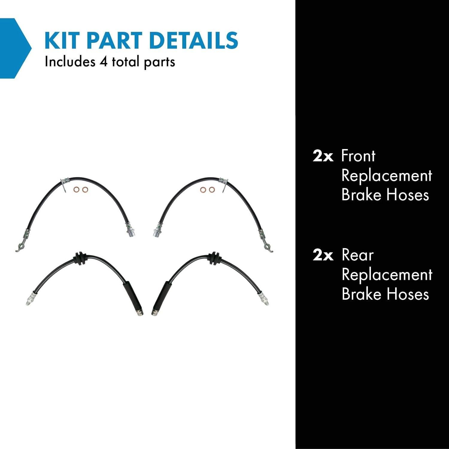 Conjunto de Mangueras de Freno TRQ BLA63911 para Mazda 3 2004-2013