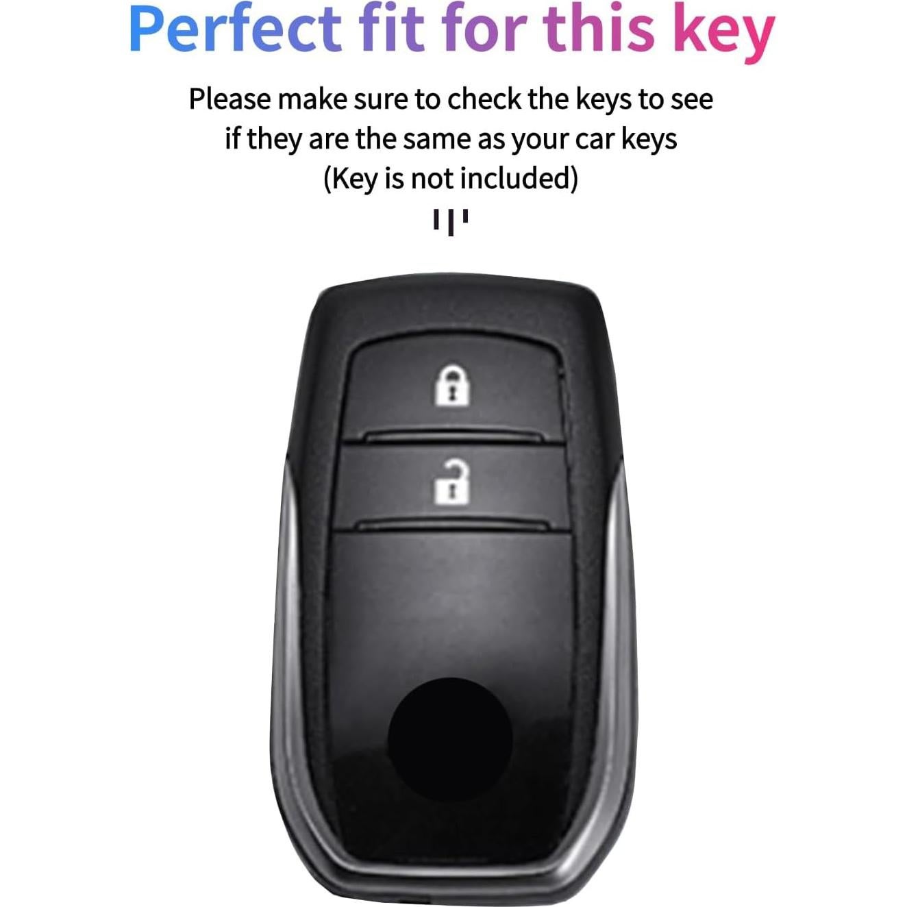 Cubierta de Llave Toyota Yaris Hilux 2015-2023 Silicona 2 Botones