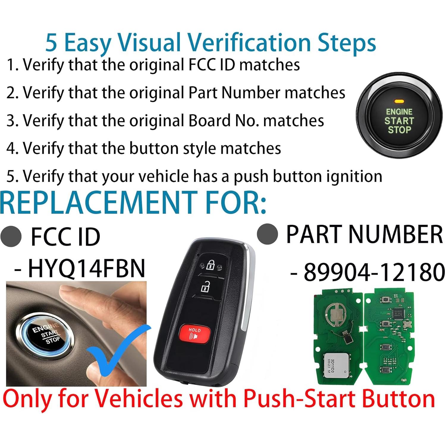 Llave Inteligente Alliskeys para Toyota Corolla 2019-2022